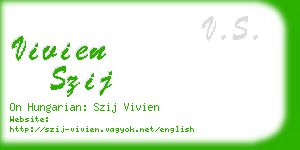 vivien szij business card